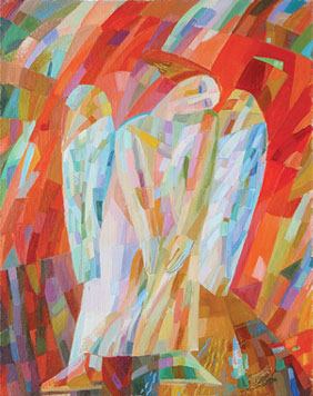 Yelena Budylin "Angel" Oil on Canvas